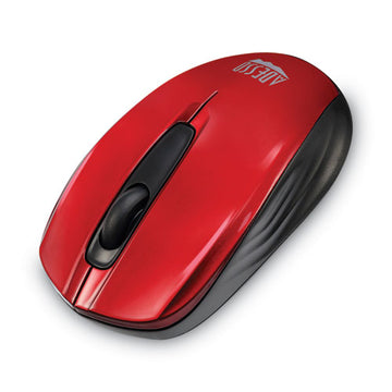 Adesso Imouse S50 Wireless Mini Mouse, 2.4 Ghz Frequency-33 Ft Wireless Range, Left-right Hand Use, Red freeshipping - TVN Wholesale